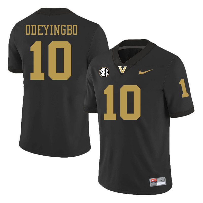 Dayo Odeyingbo Jersey,Vanderbilt Commodores #10 Dayo Odeyingbo Football Jersey,Uniforms-Black 2024